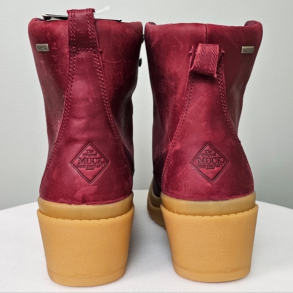 THE ORIGINAL MUCK BOOT COMPANY Muck Women's Liberty Wedge Boot BURGUNDY - Picture 9 of 16